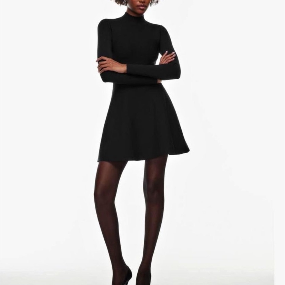 Babaton Sculpt Knit Ambient dress in black